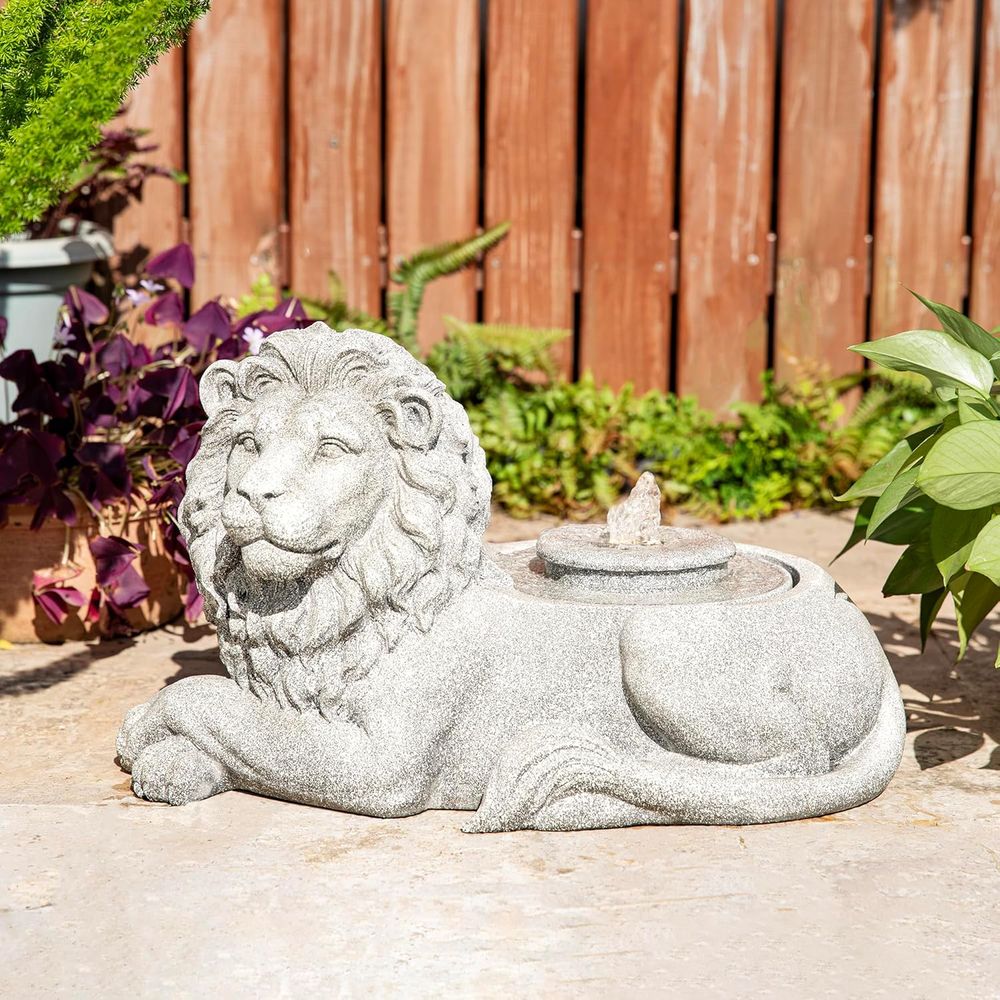 Outdoor Zen Lighting - Outdoor ountain with Lights & Pump,