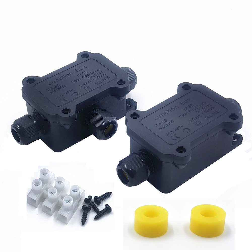 Outdoor Lighting Connectors - IP68 Waterproof Junction Box 2/3 Way
