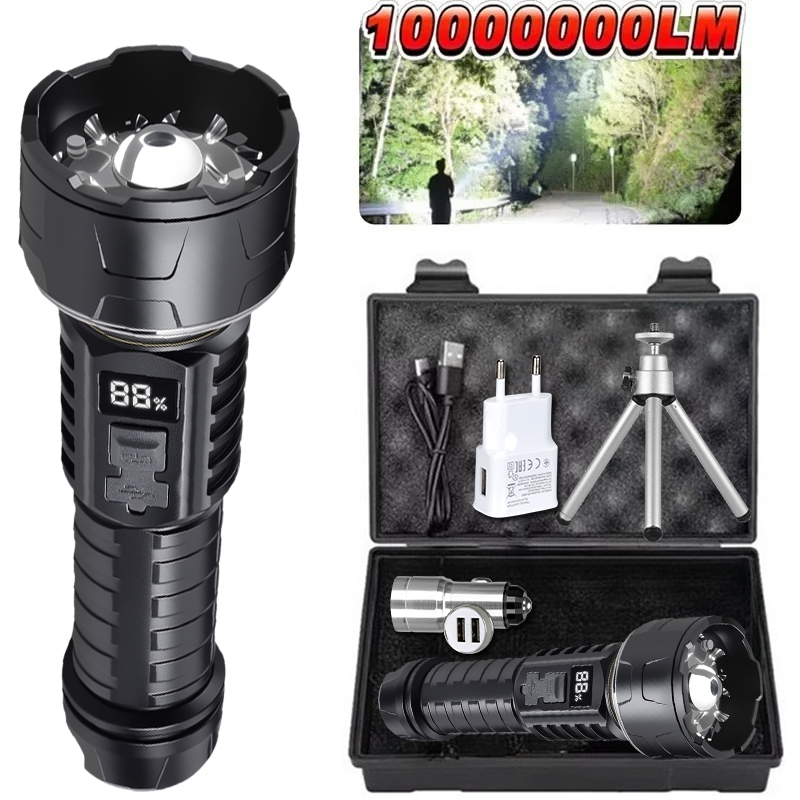 Outdoor Lighting Rechargeable - COB LED Flashlight Rechargeable Lantern 7-core