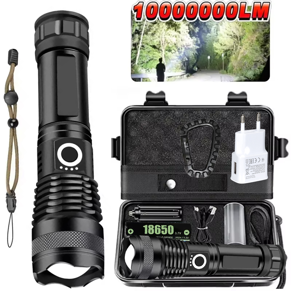 Outdoor Lighting Types - High Power LED Flashlight Rechargeable 5