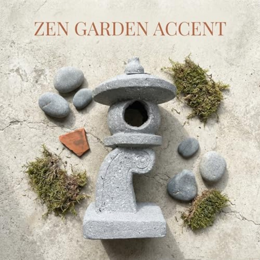14'' High Asian Solar-Powered  - Outdoor Zen Lighting incelemesi ve fiyatı