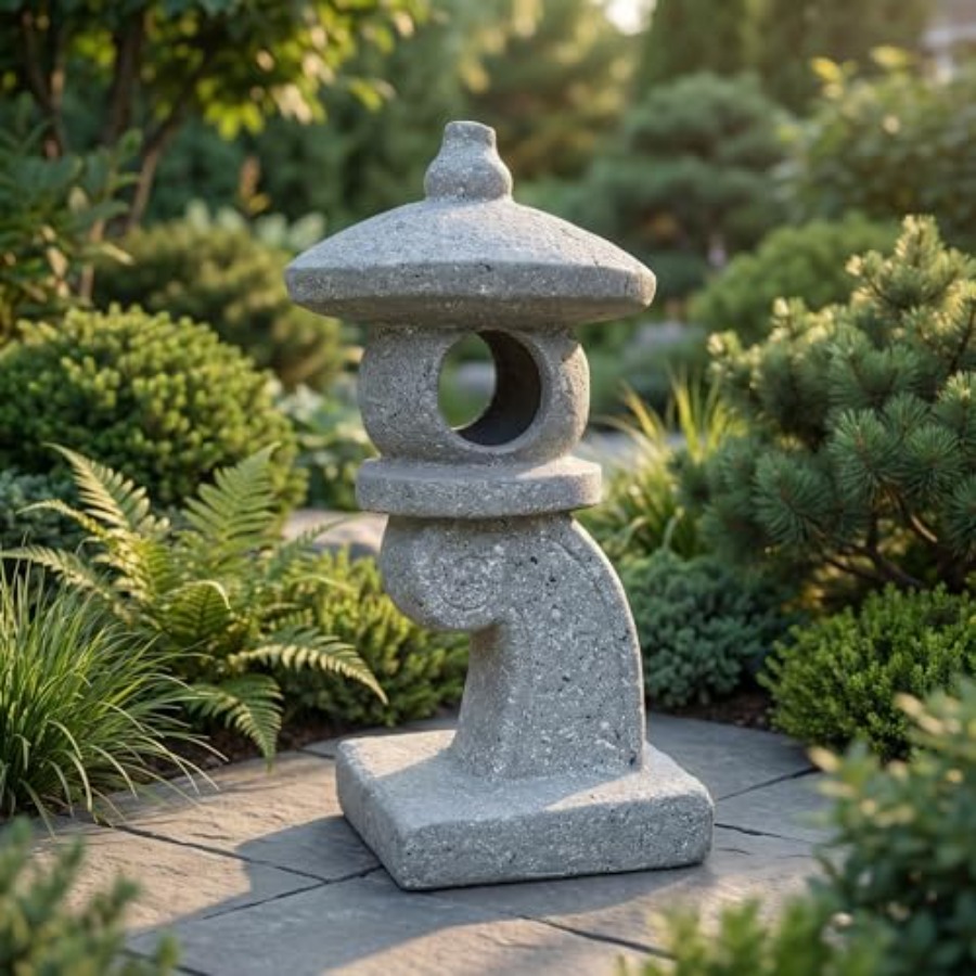 14'' High Asian Solar-Powered  - Outdoor Zen Lighting incelemesi ve fiyatı