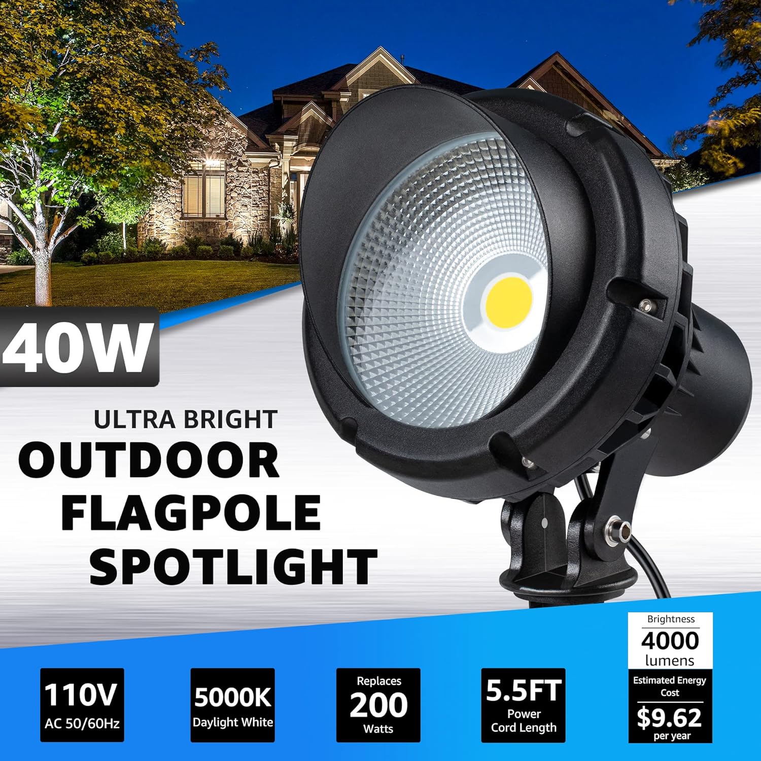 40W LED Outdoor Spotlight, 500 - Outdoor Lighting Tree incelemesi ve fiyatı