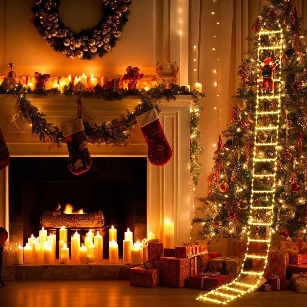 LED Ladder Light for Santa Cla - Outdoor Lighting Tree incelemesi ve fiyatı