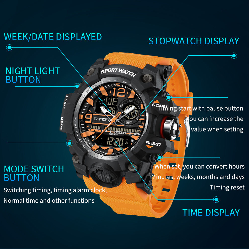 SANDA 3133 Outdoor Men's Watch - Outdoor Lighting Zones incelemesi ve fiyatı