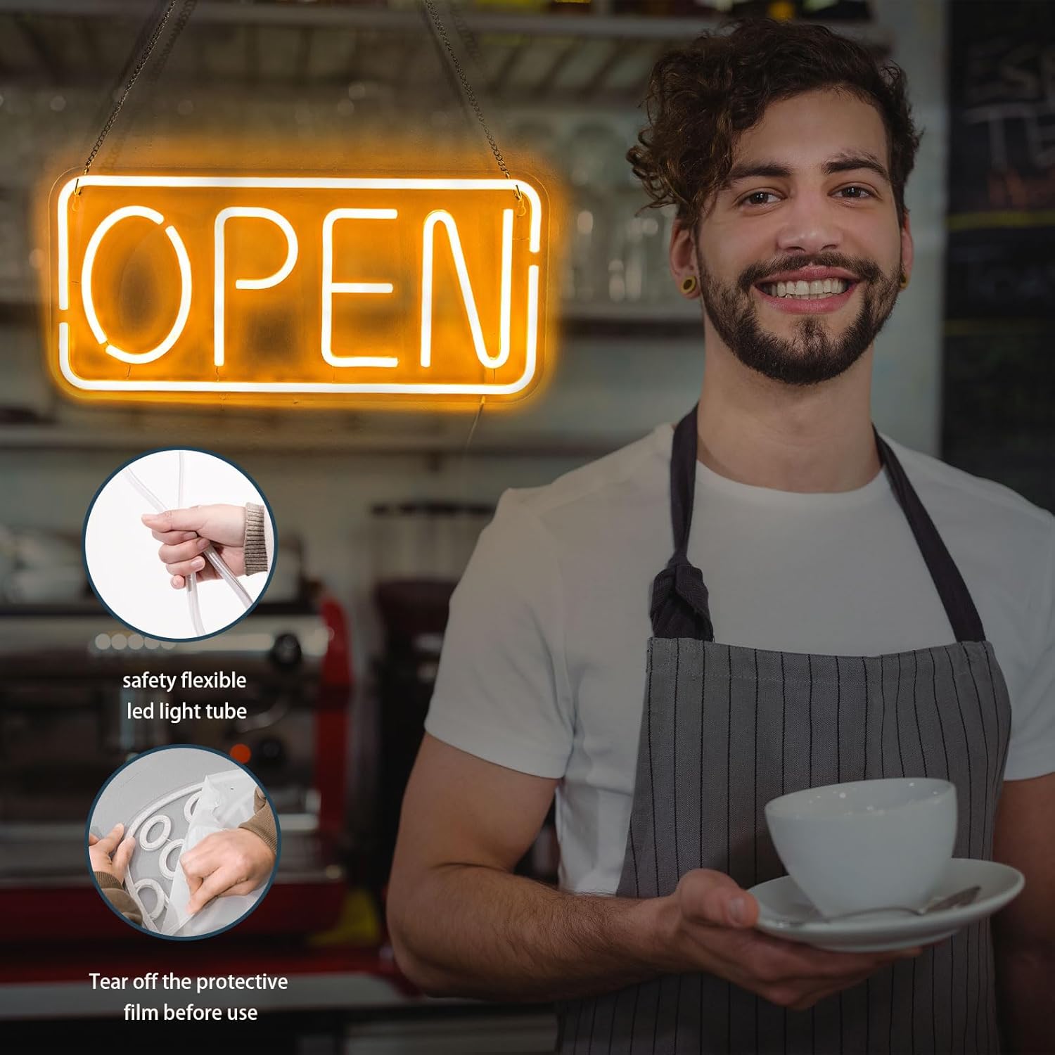 Open Neon Sign USB Powered Bus - Outdoor Lighting For Store incelemesi ve fiyatı