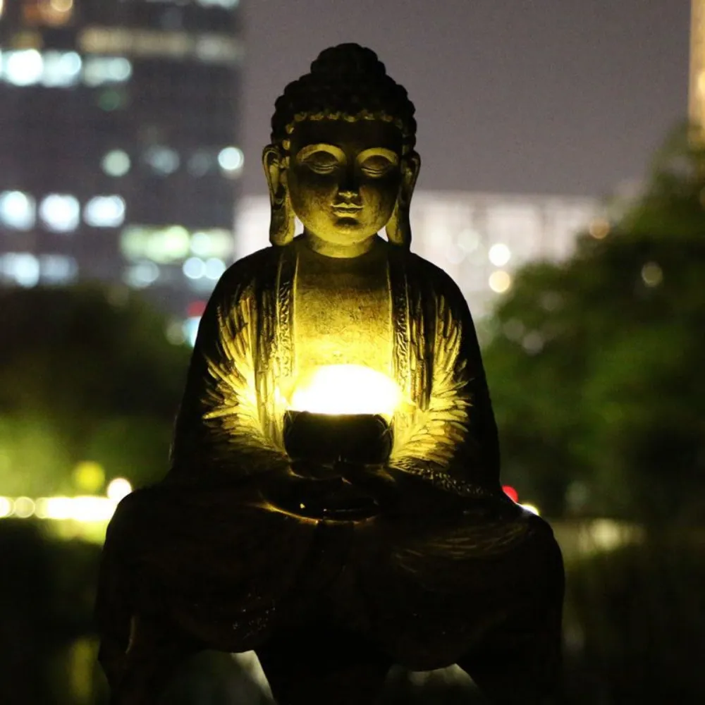 Outdoor Solar Buddha Statue Li - Outdoor Zen Lighting incelemesi ve fiyatı