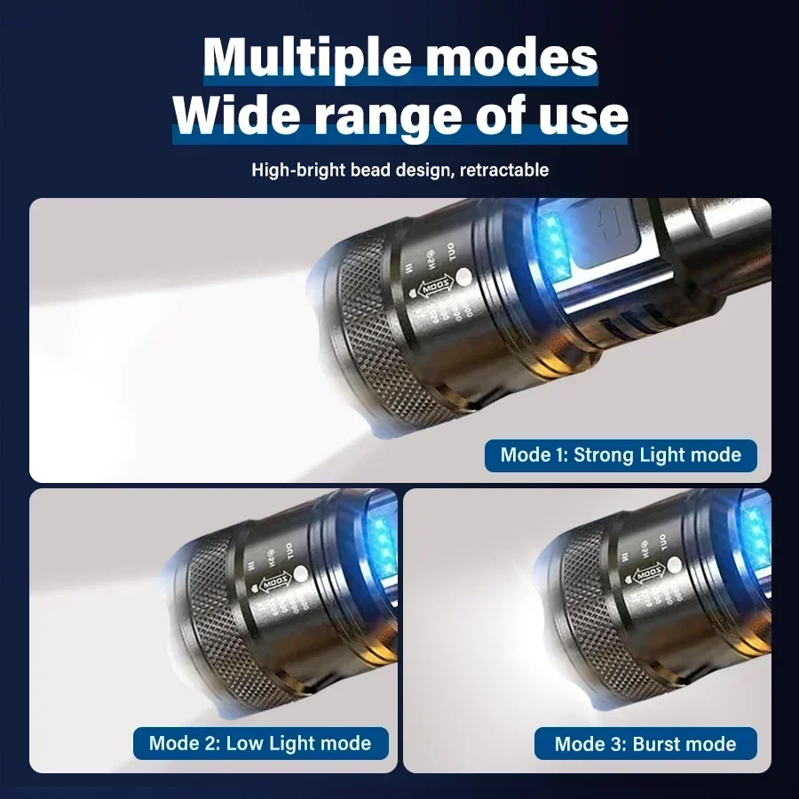 Super Bright LED Flashlight US - Outdoor Lighting Rechargeable incelemesi ve fiyatı
