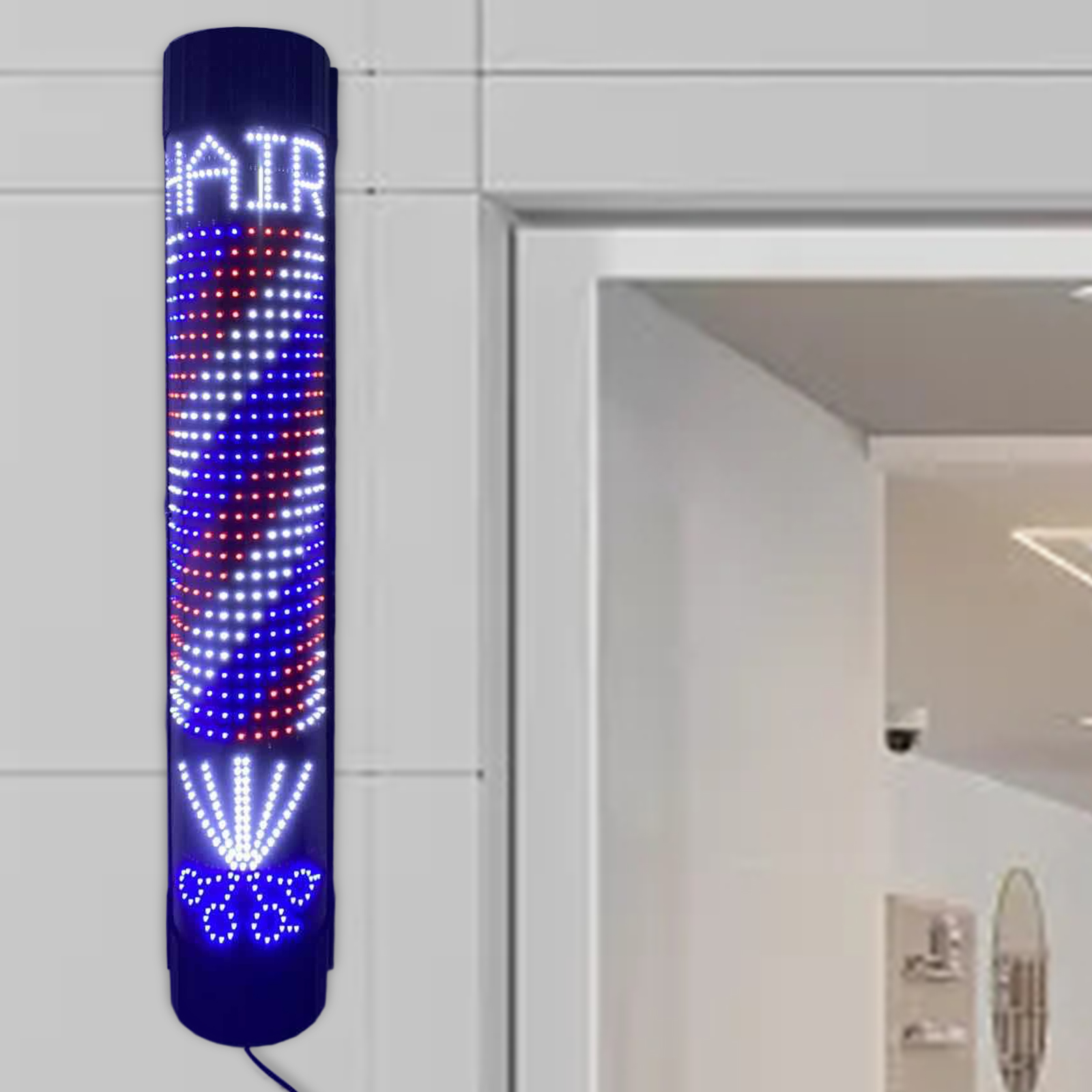 Barber Pole LED Light Rotating - Outdoor Lighting Unit incelemesi ve fiyatı