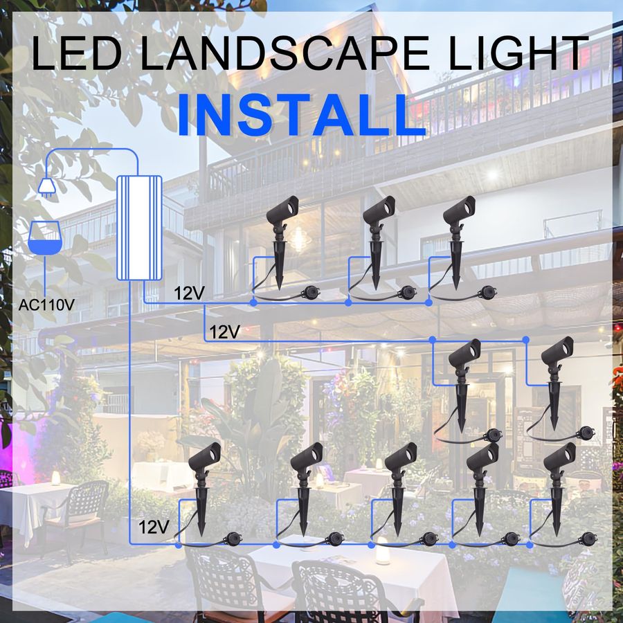 LED Landscape Lights with Conn - Outdoor Lighting Low Voltage incelemesi ve fiyatı