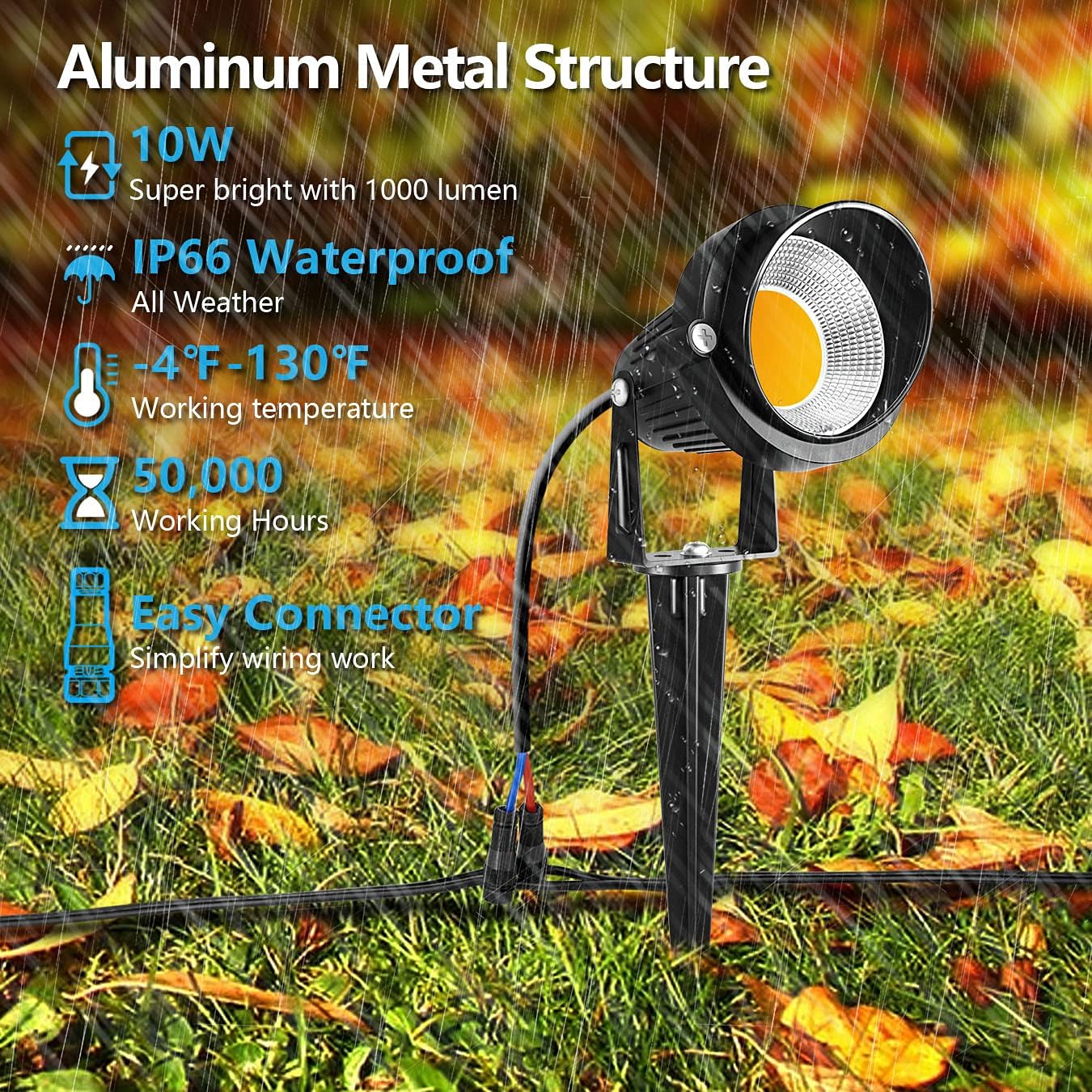 10W LED Landscape Lights with  - Outdoor Lighting Connectors incelemesi ve fiyatı