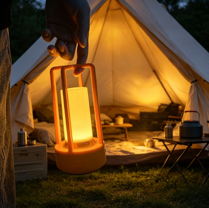 Modern Orange Cage Table Lamp  - Outdoor Lighting Types incelemesi ve fiyatı