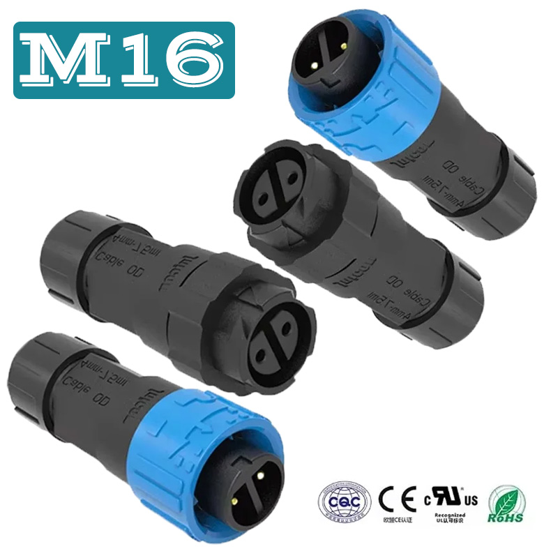 2Pin M16 Power Connector Self- - Outdoor Lighting Connectors incelemesi ve fiyatı