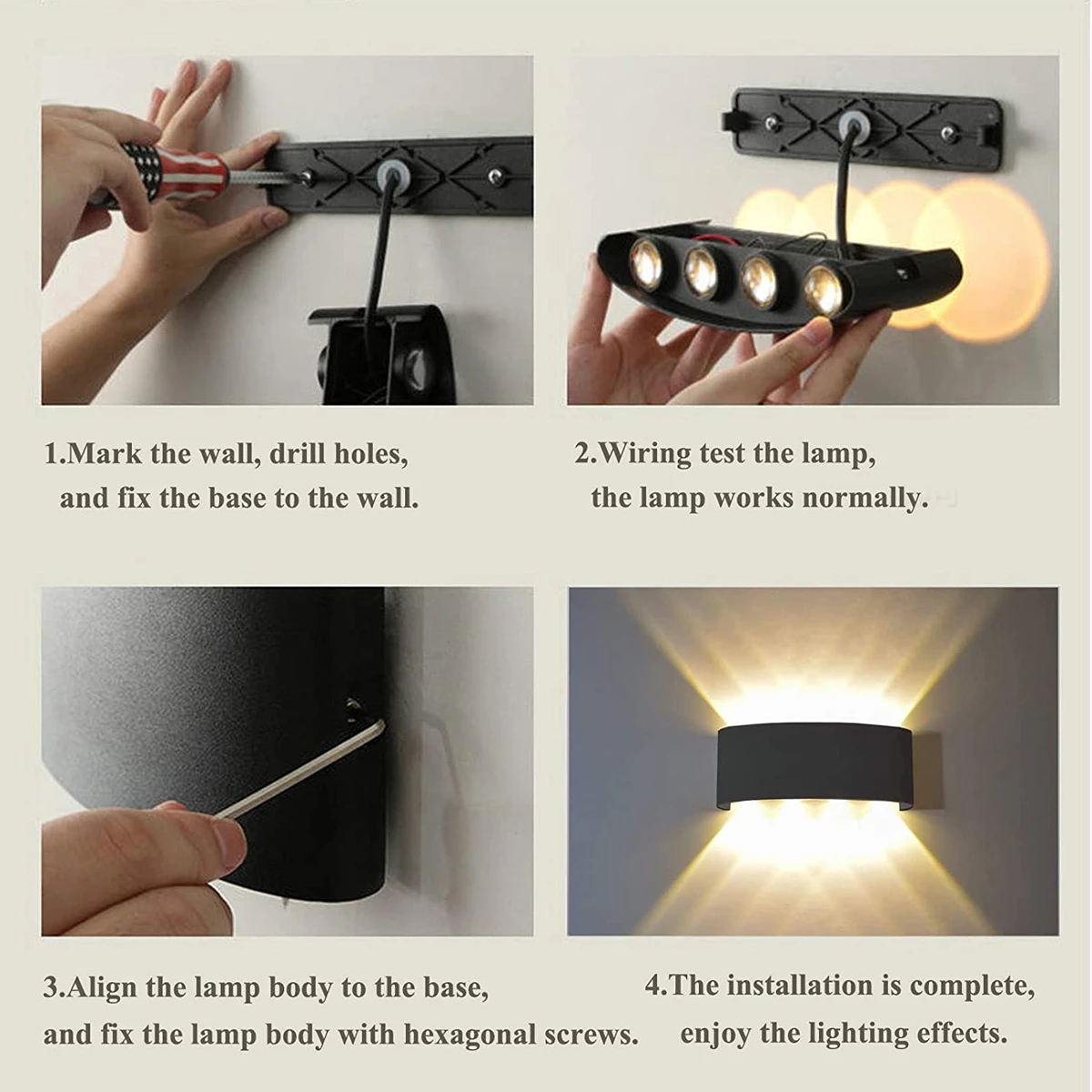 Aluminium LED Wall Lamp IP65 O - Outdoor Lighting On Stairs incelemesi ve fiyatı