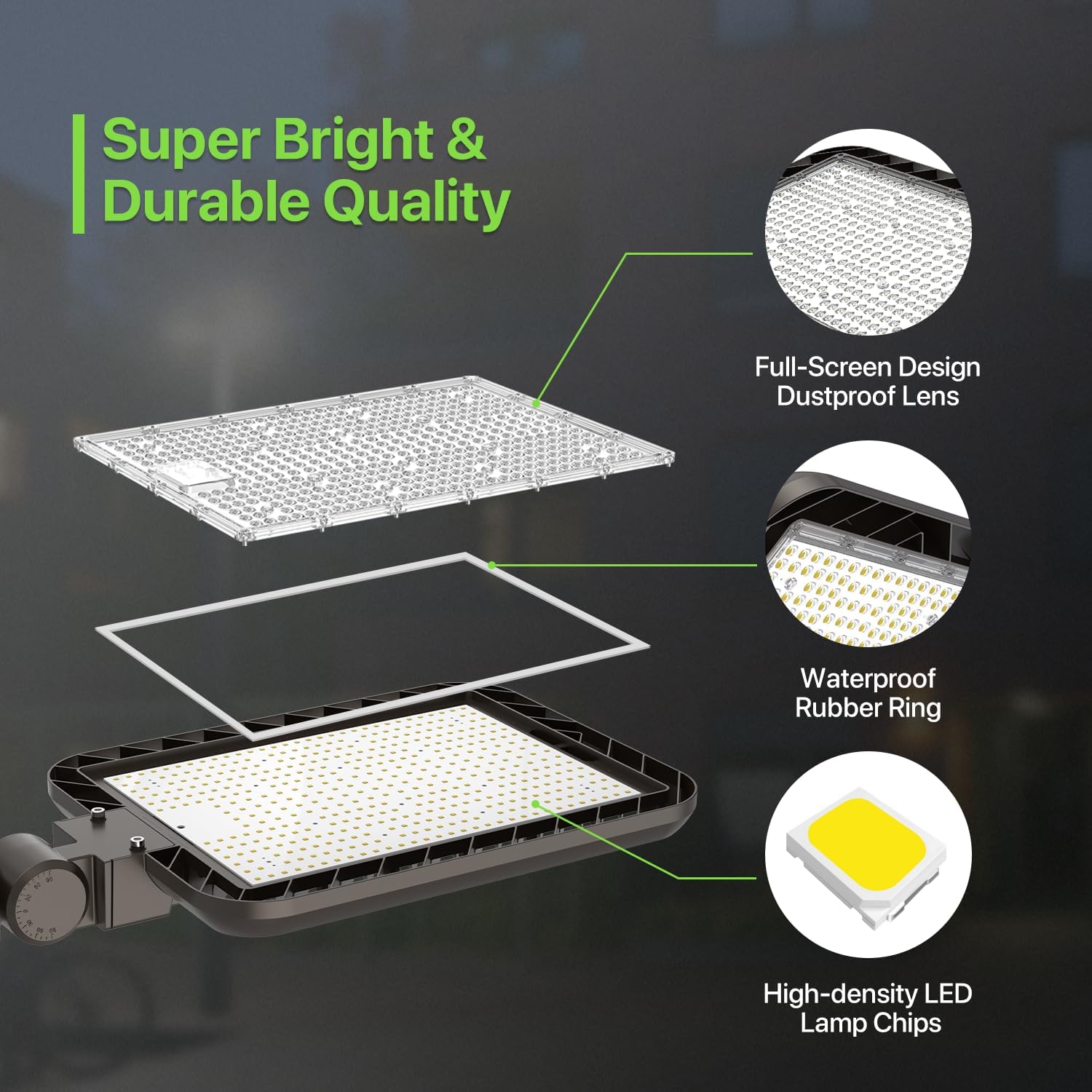 400W LED Parking Lot Light, 60 - Outdoor Lighting Rechargeable incelemesi ve fiyatı
