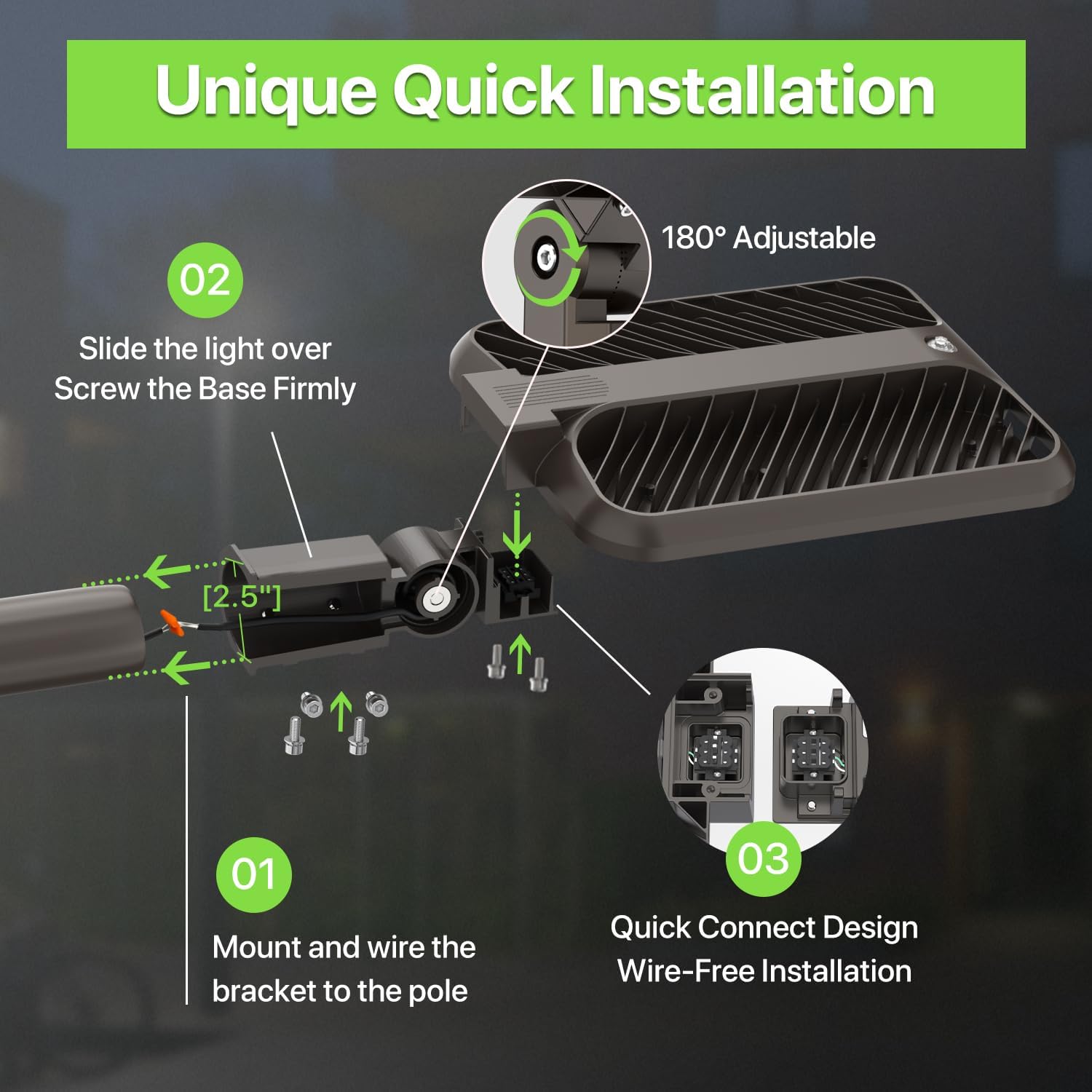 400W LED Parking Lot Light, 60 - Outdoor Lighting Rechargeable incelemesi ve fiyatı