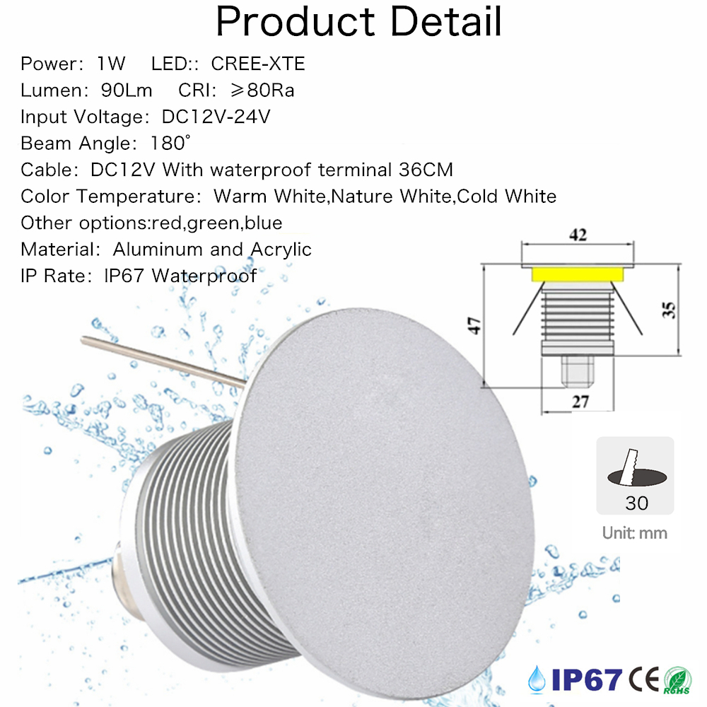 IP67 LED Staircase Wall Lamp O - Outdoor Lighting On Stairs incelemesi ve fiyatı