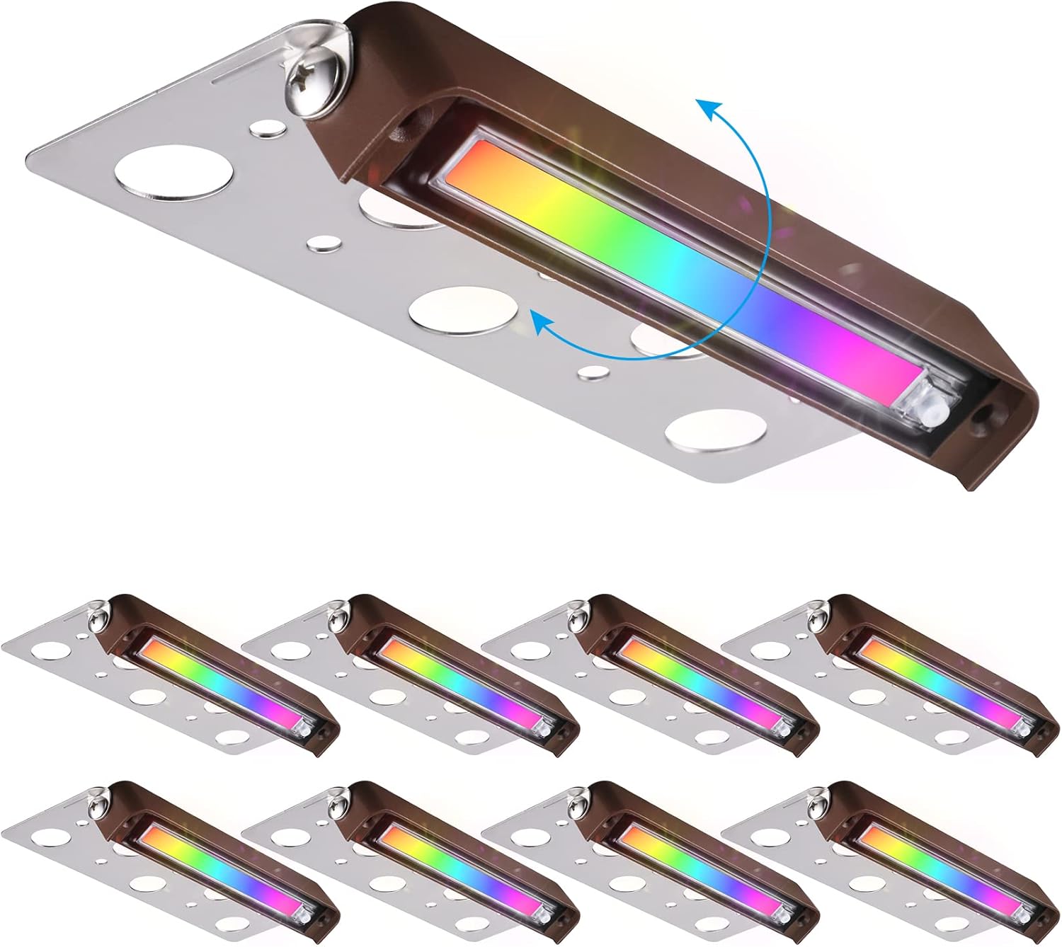 8 Pack RGB 7 Inch 3W LED Retai - Outdoor Lighting Low Voltage incelemesi ve fiyatı