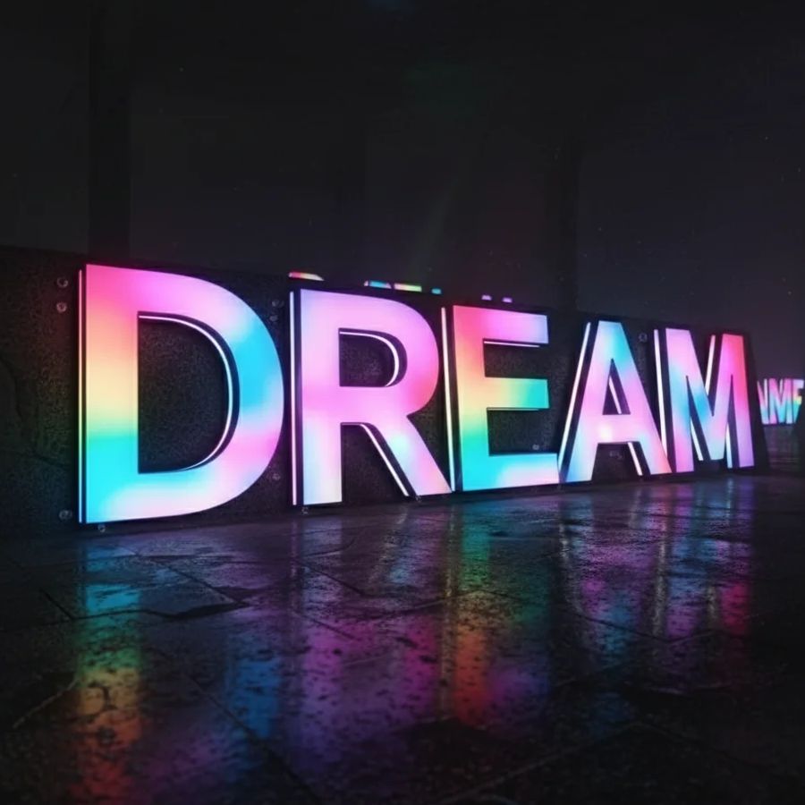 Custom RGB Metal LED Sign Wall - Outdoor Lighting For Store incelemesi ve fiyatı