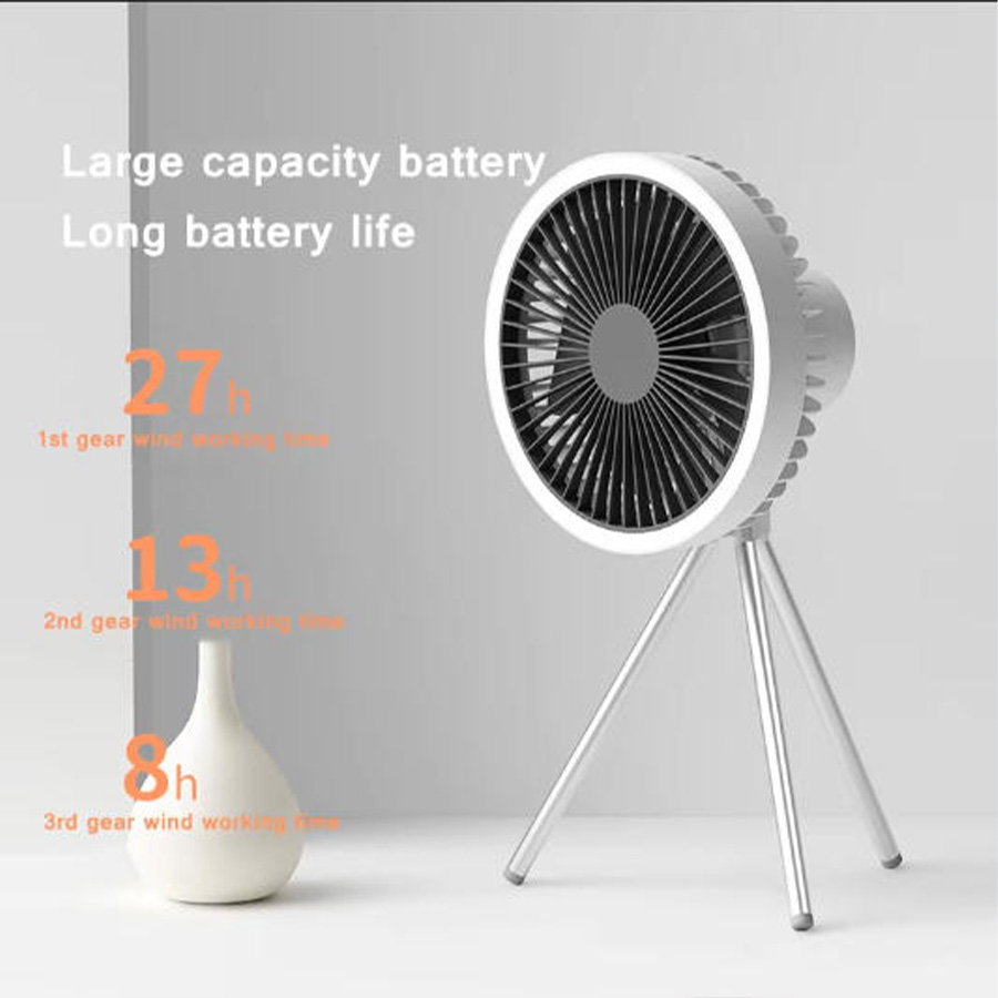 Portable Camping Fan With LED  - Outdoor Lighting Wireless incelemesi ve fiyatı