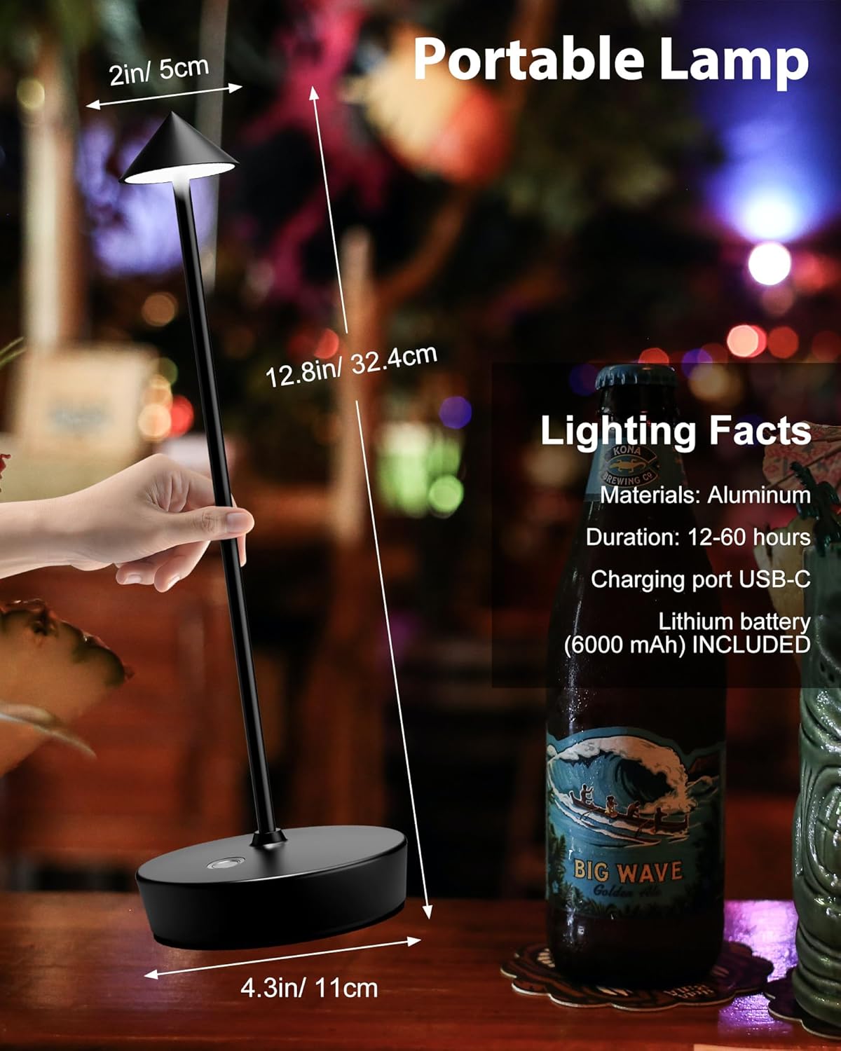 Rechargeable Cordless LED Desk - Outdoor Lighting Rechargeable incelemesi ve fiyatı