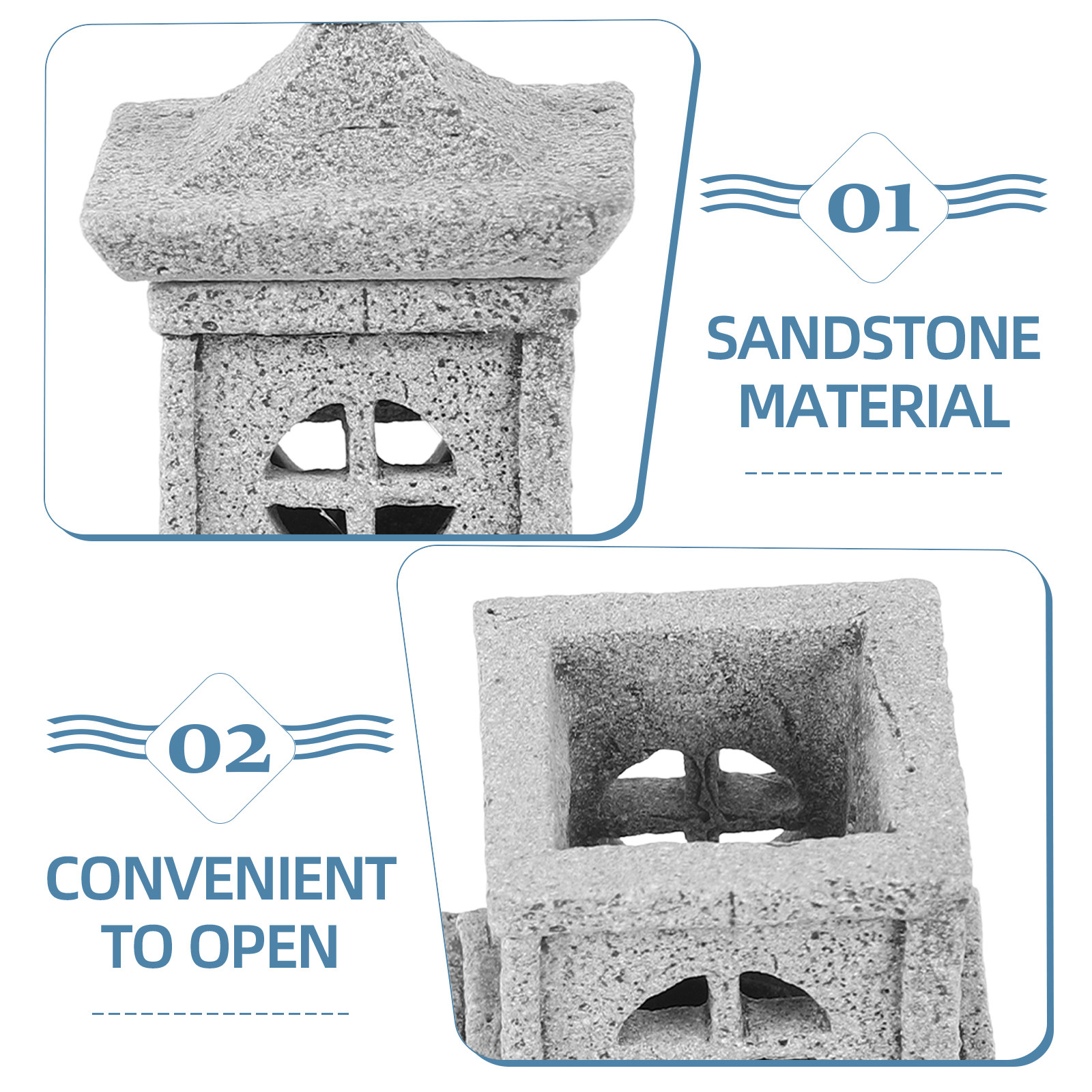 Japanese Miniature Stone Lante - Outdoor Zen Lighting incelemesi ve fiyatı