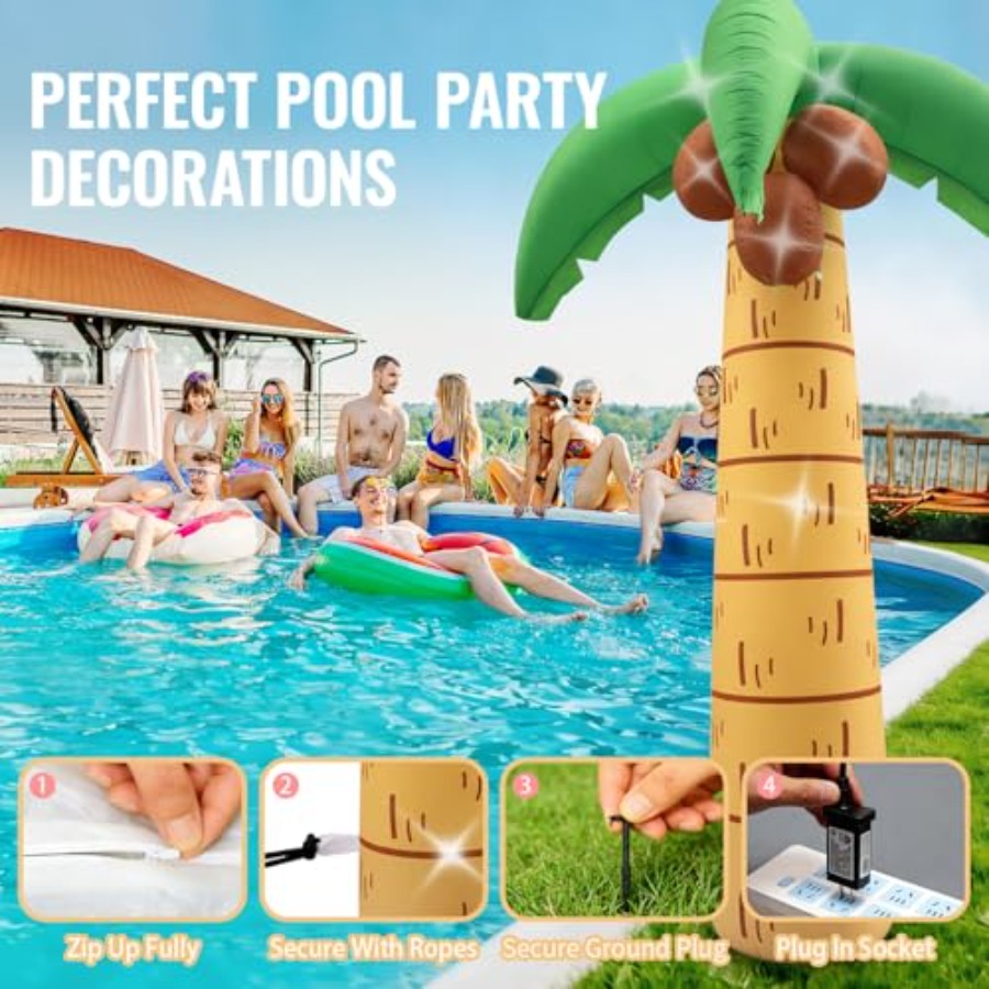 Outdoor 12FT inflatable palm t - Outdoor Lighting Tree incelemesi ve fiyatı