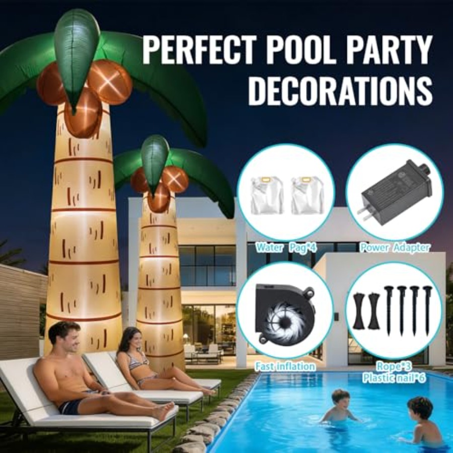 Outdoor 12FT inflatable palm t - Outdoor Lighting Tree incelemesi ve fiyatı