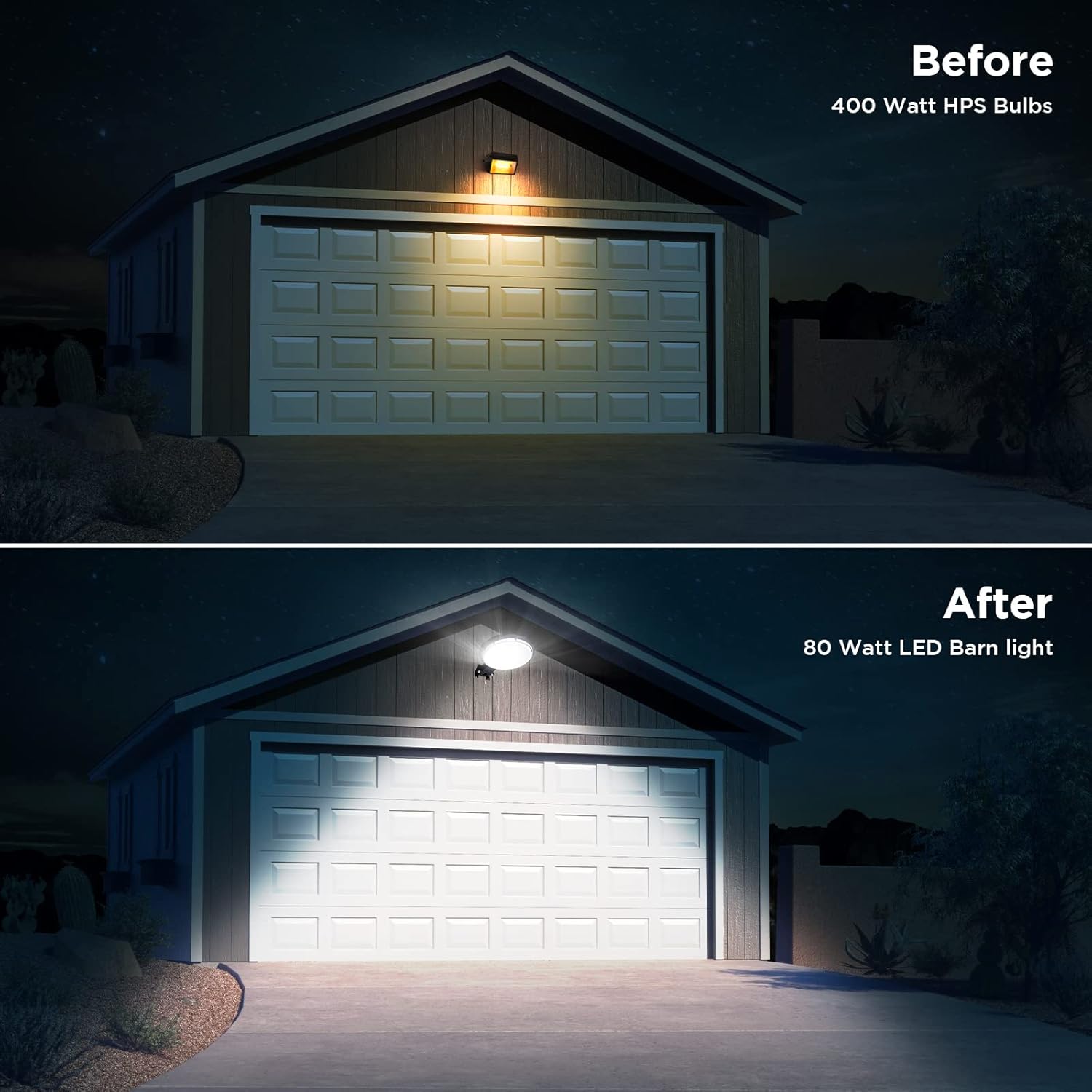 80W LED Barn Light, 120V Hardw - Outdoor Lighting Rechargeable incelemesi ve fiyatı