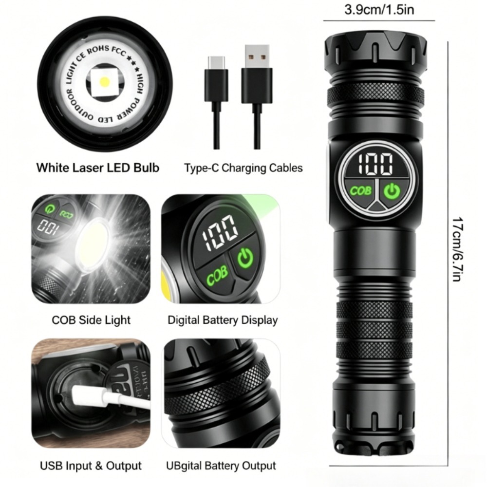 White Light LED Flashlight Typ - Outdoor Lighting Types incelemesi ve fiyatı