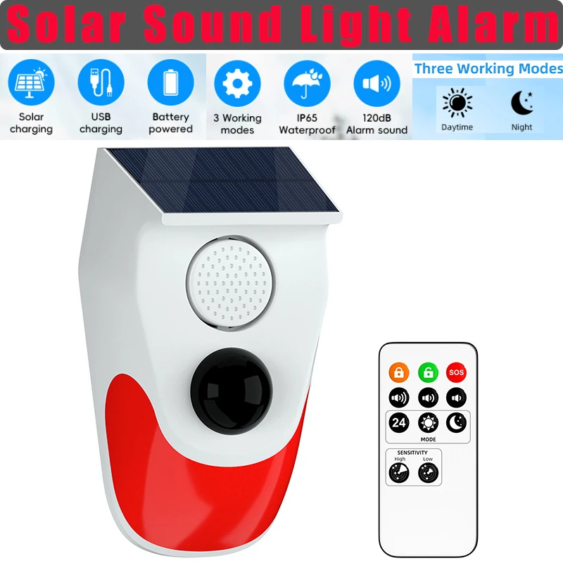Solar Sound Light Alarm Wirele - Outdoor Lighting Wireless incelemesi ve fiyatı