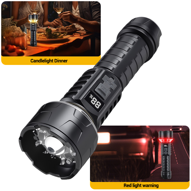 COB LED Flashlight Rechargeabl - Outdoor Lighting Rechargeable incelemesi ve fiyatı