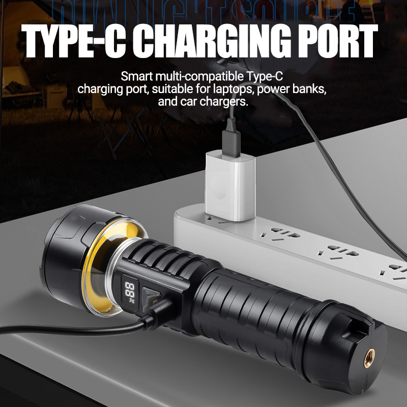 COB LED Flashlight Rechargeabl - Outdoor Lighting Rechargeable incelemesi ve fiyatı