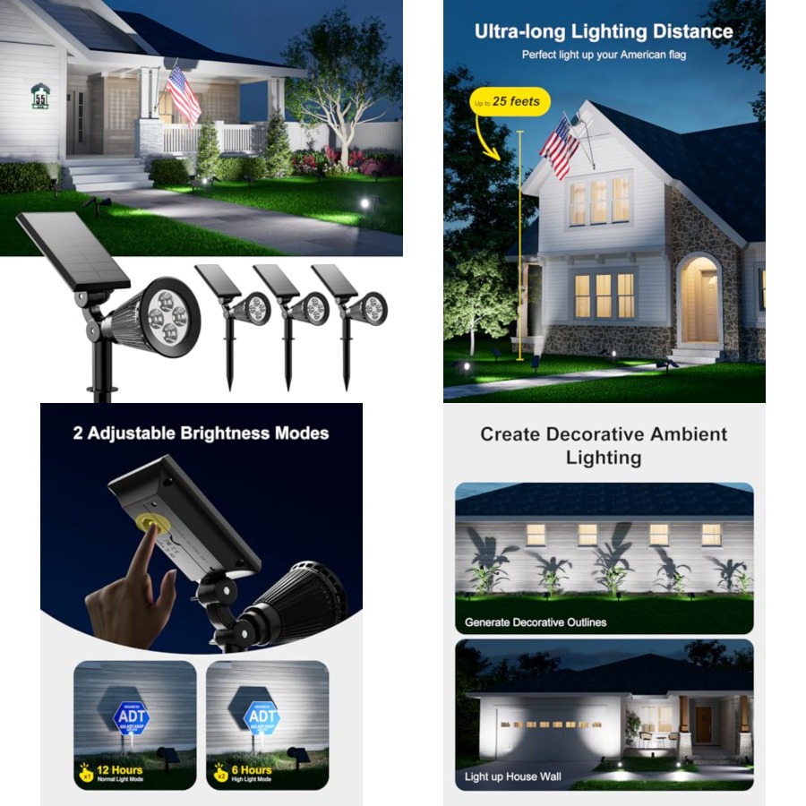 Solar Spotlights Outdoor Water - Outdoor Lighting Tree incelemesi ve fiyatı