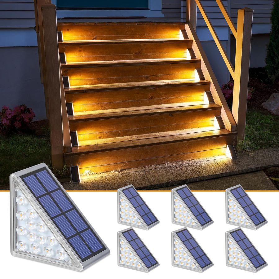 Solar Step Lights 6 Pack, Outd - Outdoor Lighting On Stairs incelemesi ve fiyatı