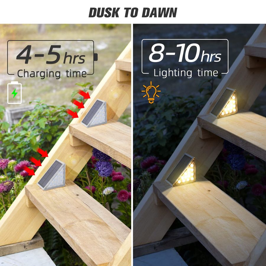 Solar Step Lights 6 Pack, Outd - Outdoor Lighting On Stairs incelemesi ve fiyatı