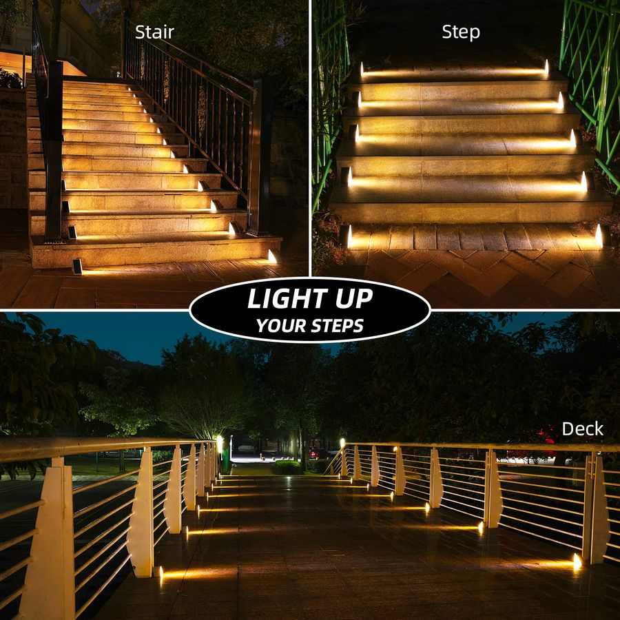 Solar Step Lights 6 Pack, Outd - Outdoor Lighting On Stairs incelemesi ve fiyatı