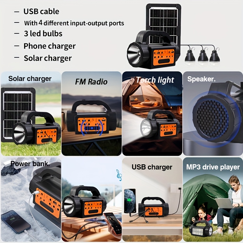 Solar Rechargeable Camping Lig - Outdoor Lighting Rechargeable incelemesi ve fiyatı
