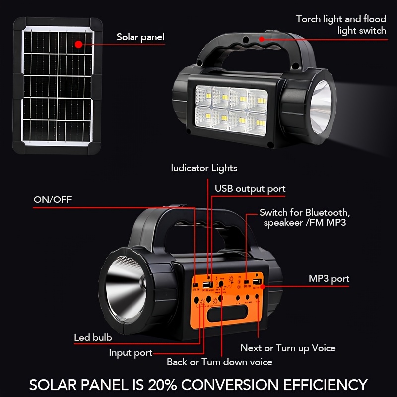 Solar Rechargeable Camping Lig - Outdoor Lighting Rechargeable incelemesi ve fiyatı