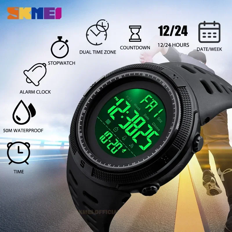 SKMEI 1251 5Bar Waterproof Dig - Outdoor Lighting Zones incelemesi ve fiyatı