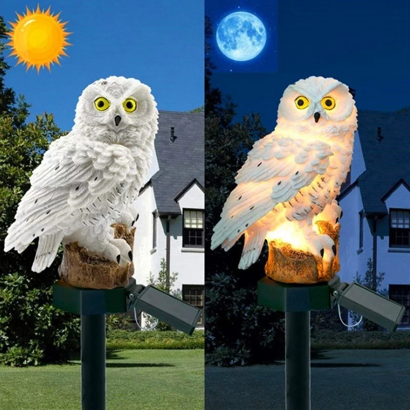 Solar Owl Statue Garden Light  - Outdoor Lighting Types incelemesi ve fiyatı