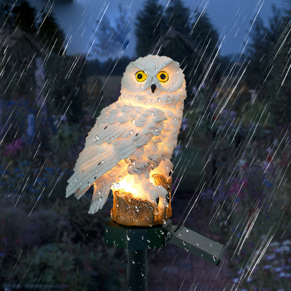 Solar Owl Statue Garden Light  - Outdoor Lighting Types incelemesi ve fiyatı