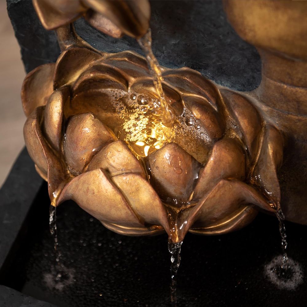 30 Zen Buddha Water Fountain w - Outdoor Zen Lighting incelemesi ve fiyatı