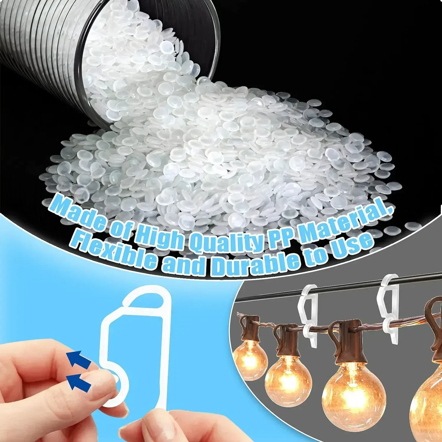 Light String Clips Hook Holida - Outdoor Lighting Tree incelemesi ve fiyatı