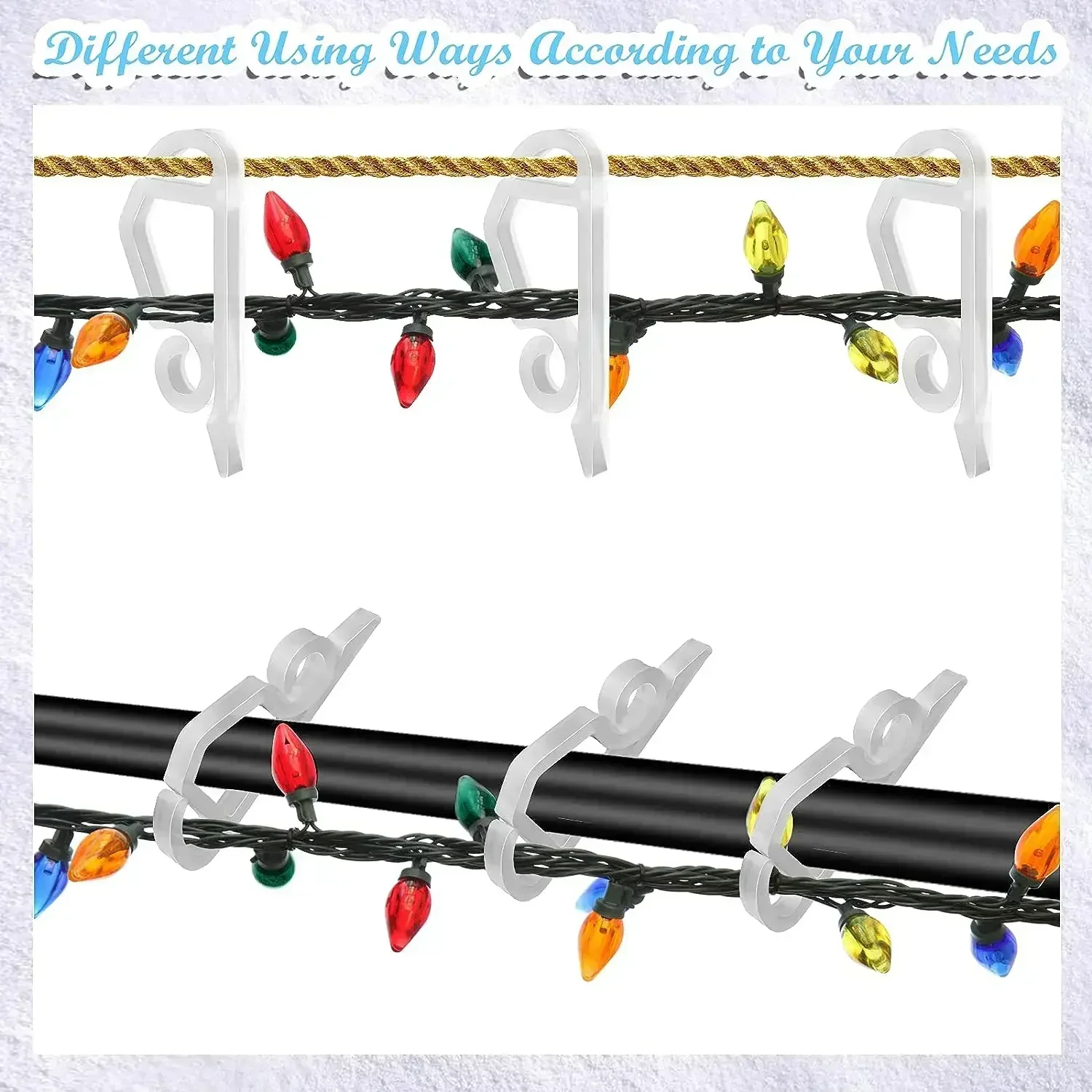 Light String Clips Hook Holida - Outdoor Lighting Tree incelemesi ve fiyatı