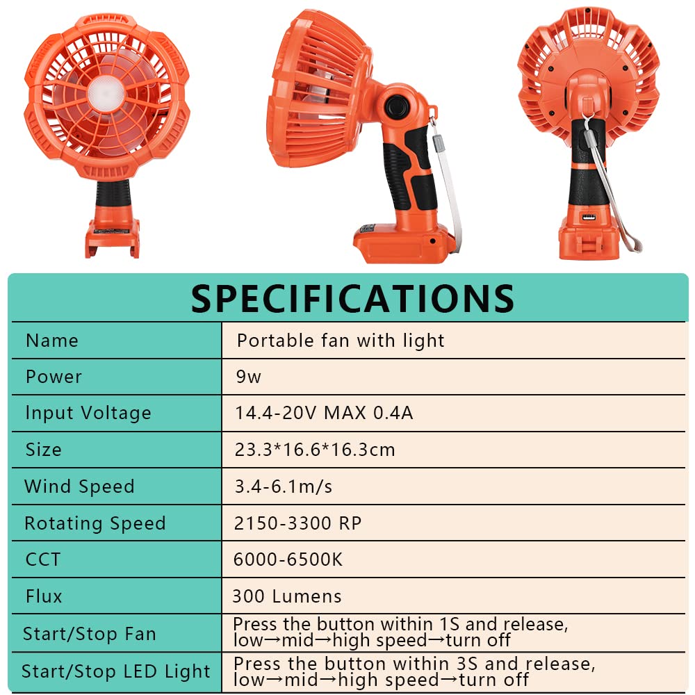 Portable Outdoor Fan for Black - Outdoor Lighting Unit incelemesi ve fiyatı