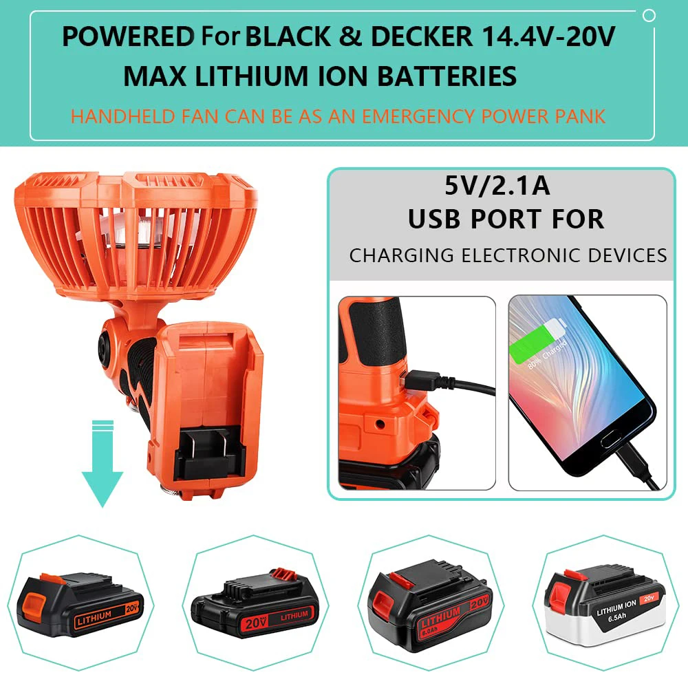 Portable Outdoor Fan for Black - Outdoor Lighting Unit incelemesi ve fiyatı