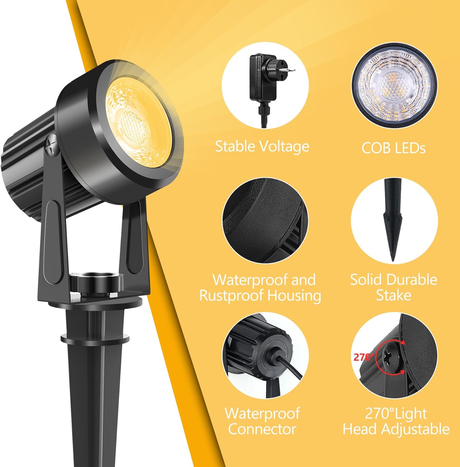 4/6/8LEDS 3000K Outdoor Spotli - Outdoor Lighting Low Voltage incelemesi ve fiyatı