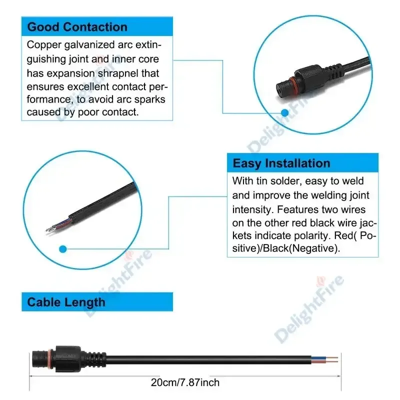 2pin/3pin/4pin LED Waterproof  - Outdoor Lighting Connectors incelemesi ve fiyatı