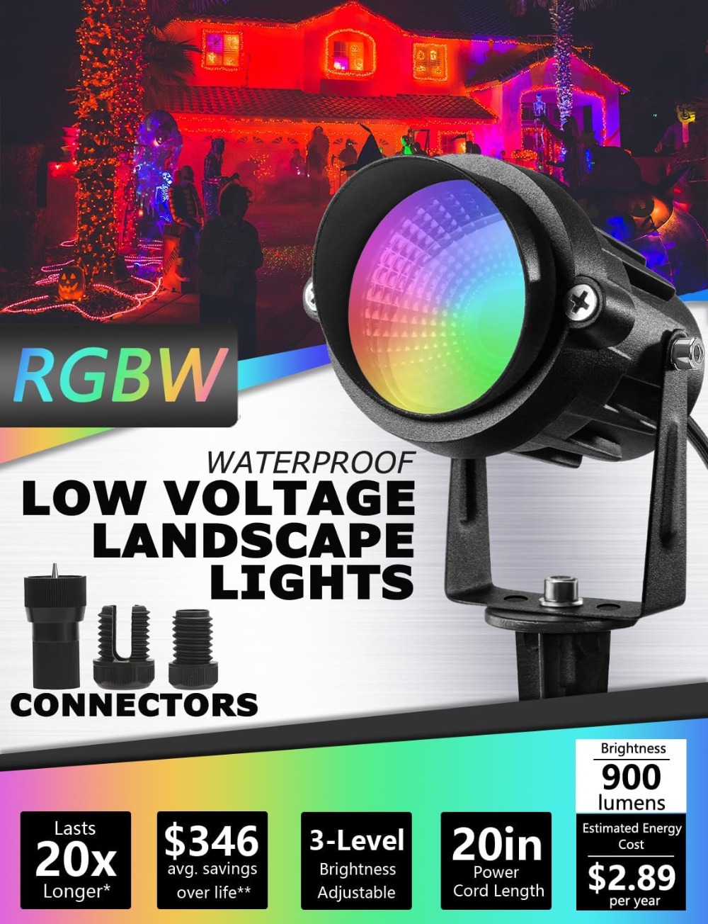 12W RGB Color Changing Landsca - Outdoor Lighting Connectors incelemesi ve fiyatı